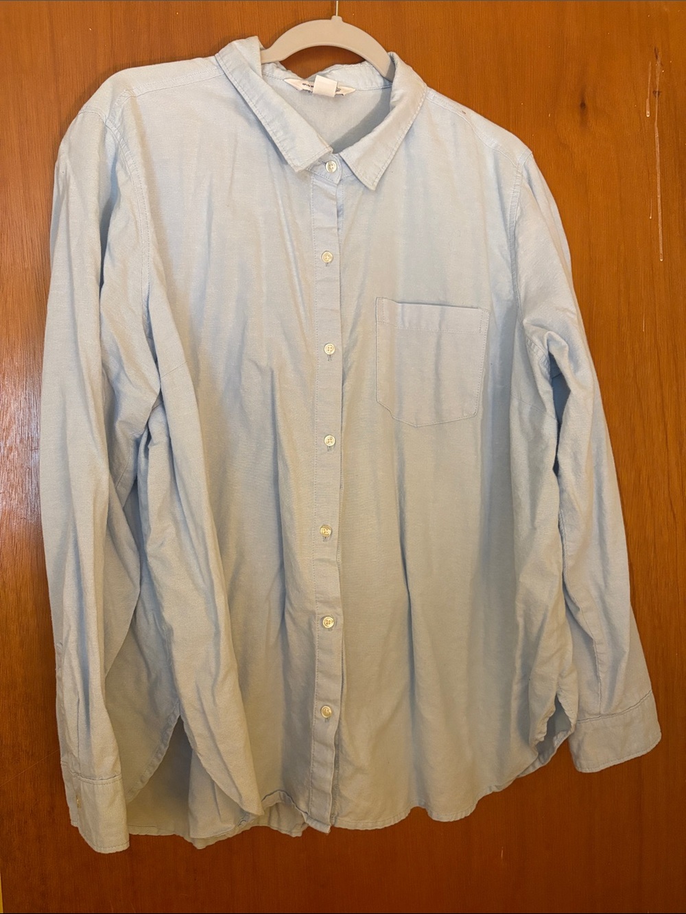 Old Navy Light Blue Women’s Button-Down Shirt Size 2XL